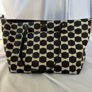 Kate Spade Bow Tile Francis Diaper Bag Baby Tote Changing Pad